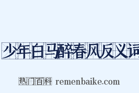 少年白马醉春风反义词是什么意思的图片